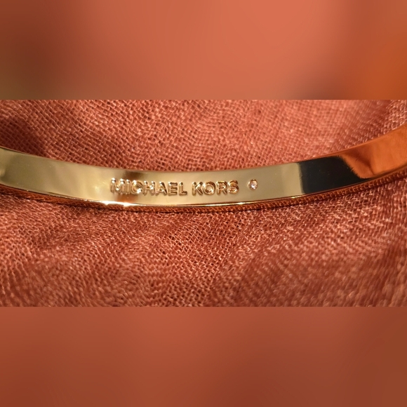 Michael Kors Rose Gold-Tone Bangle Bracelet - Picture 6 of 11